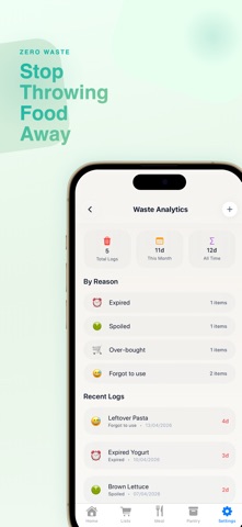Grocery List & Meal Organizer iPhone screenshot