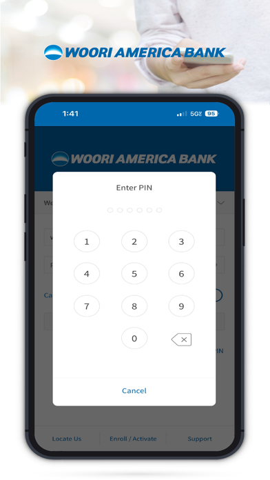 Woori America Bank Mobile Bank Screenshot