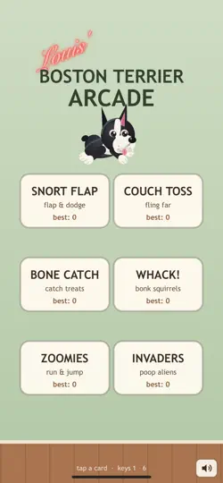 Скриншот Boston Terrier Arcade на iPhone 1
