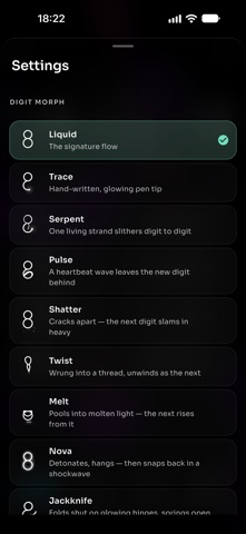 Dzvin: Morphing Clock Widget Screenshot 6 of 6