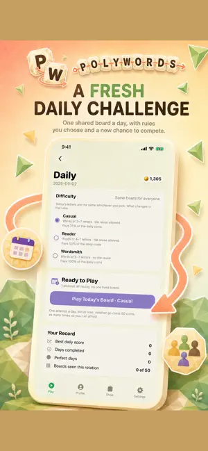 PolyWords Letter Linker screenshot 3