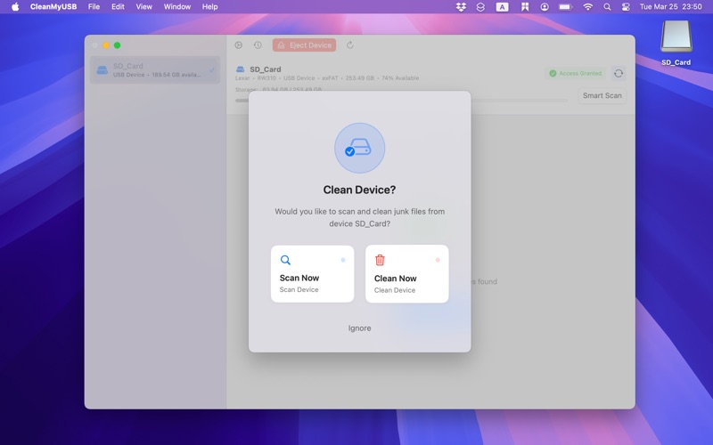 CleanMyUSB app screenshot