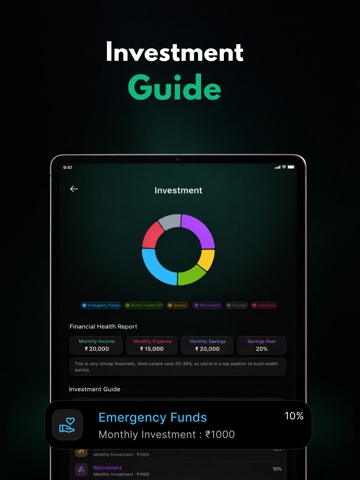 Fin AI: Finance Tracker iPad screenshot