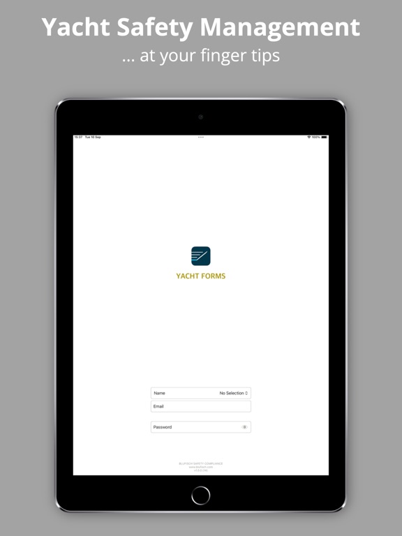 Yacht Forms iPad screenshot