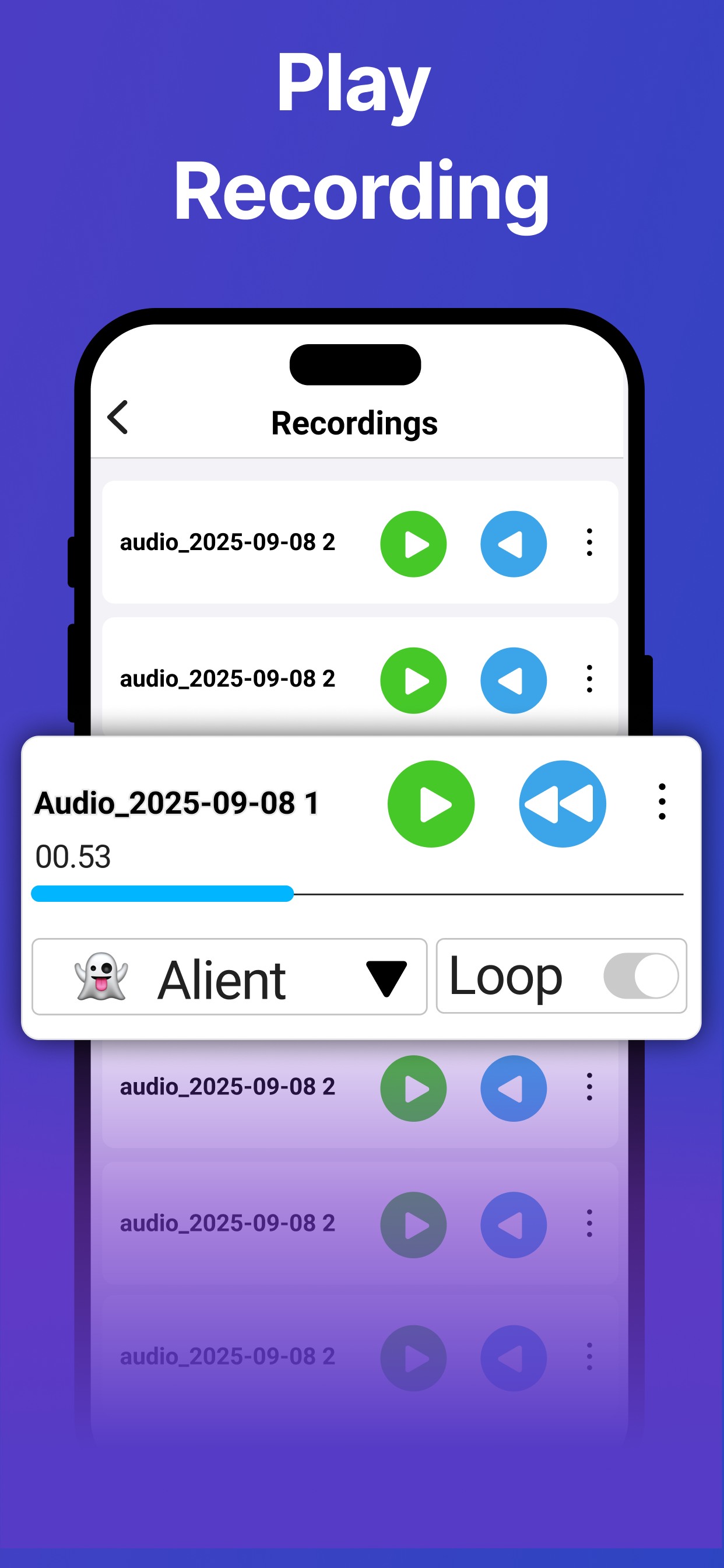 Reverse Audio Singing: RevOni