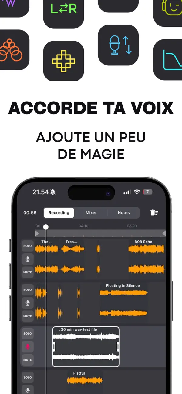 Screenshot #2 pour Dictaphone-Voice recorder HD