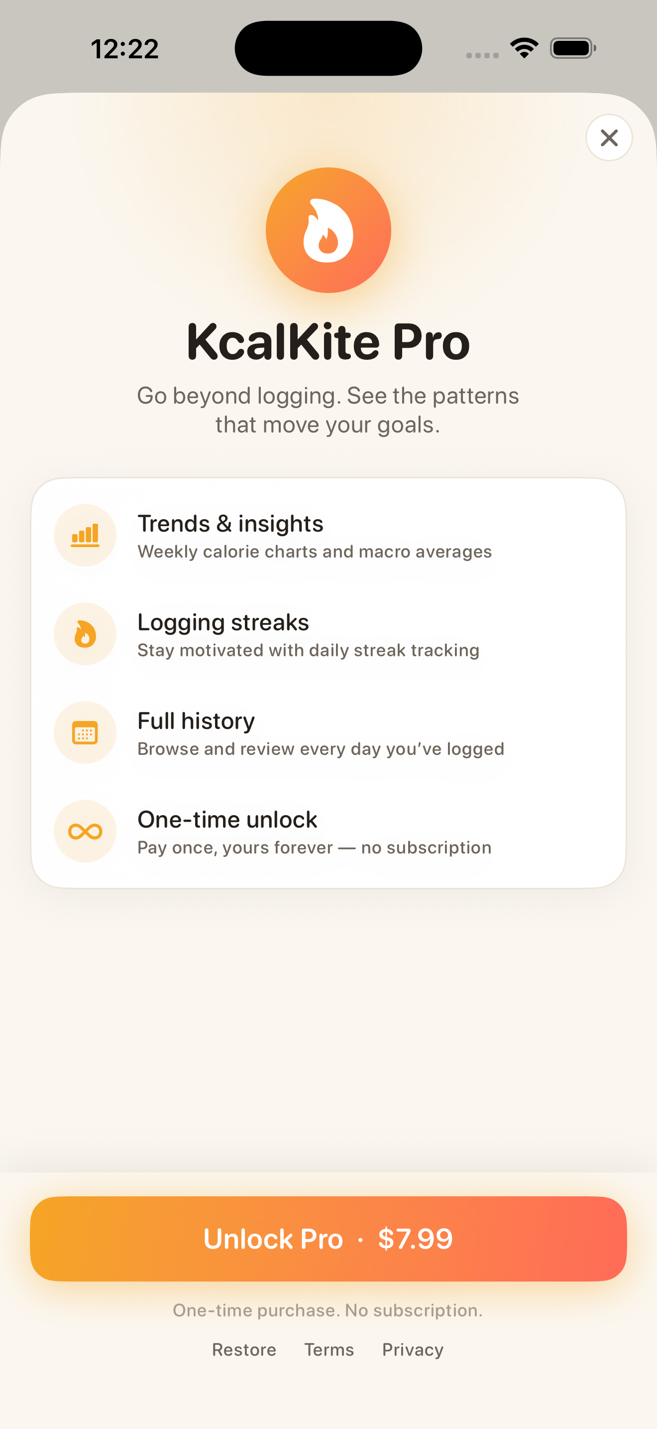 KcalKite screenshot 5