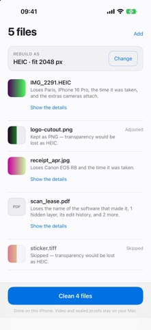 Kernel — File Sanitizer Screenshot 1 of 5