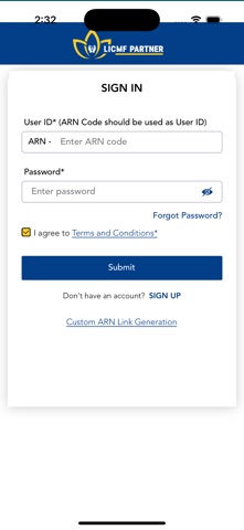 LICMF PARTNER APP screenshot