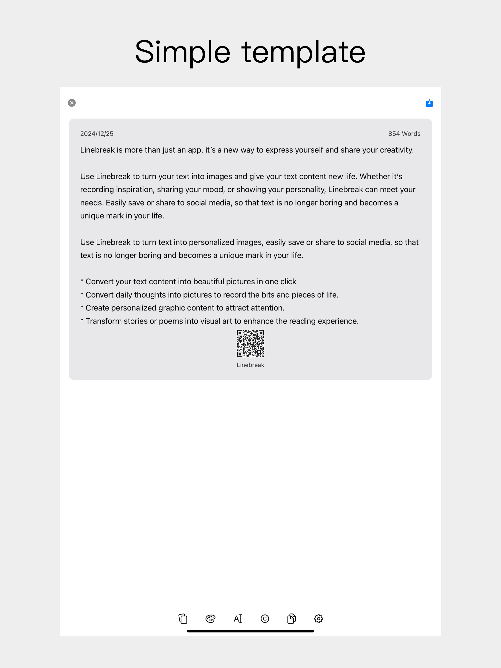 Linebreak-Display writings screenshot 6