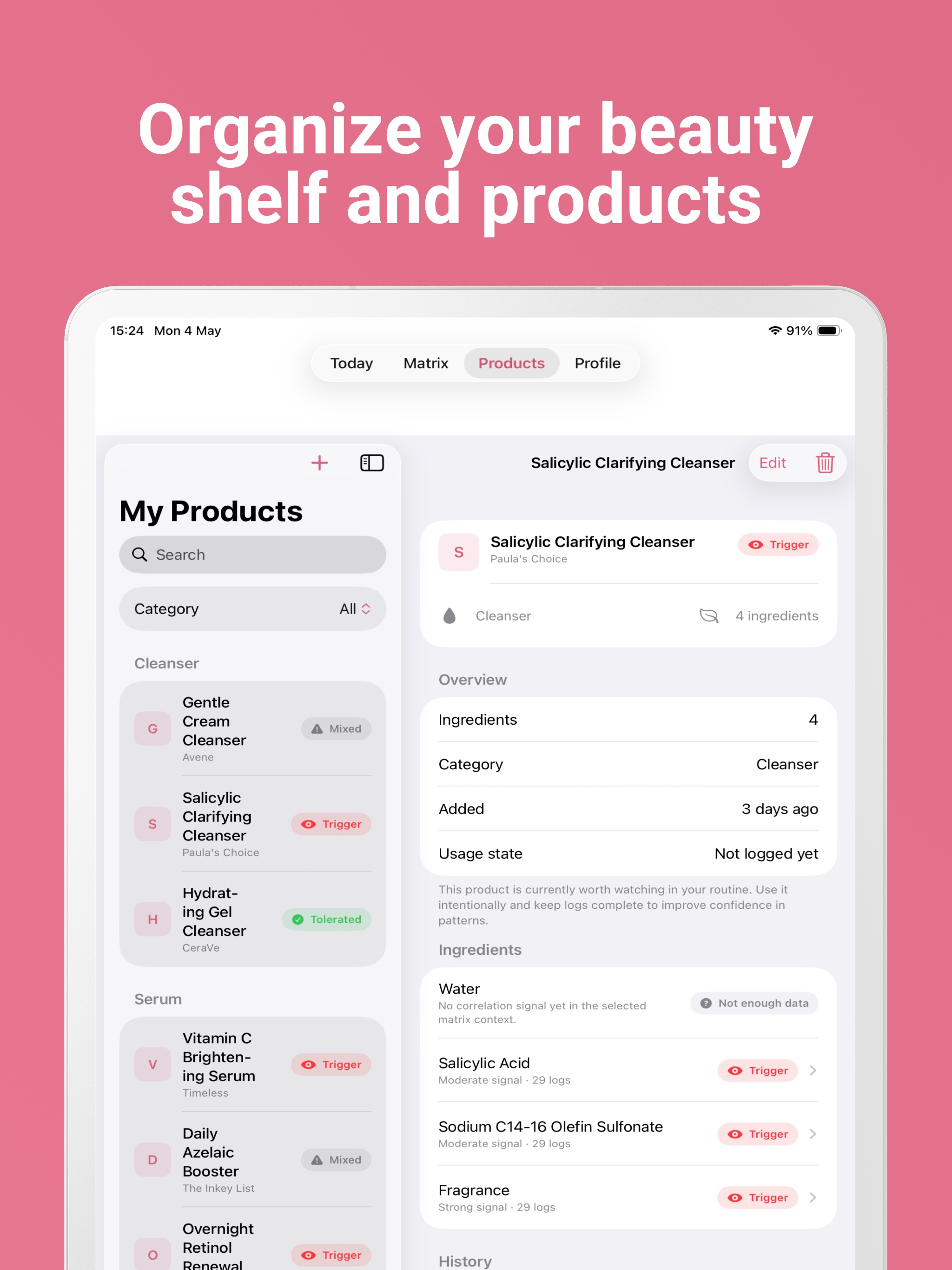 SkinLattice: Skincare Tracker