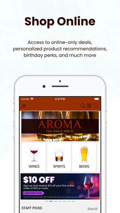 Aroma Fine Wine and Spirits Screenshot