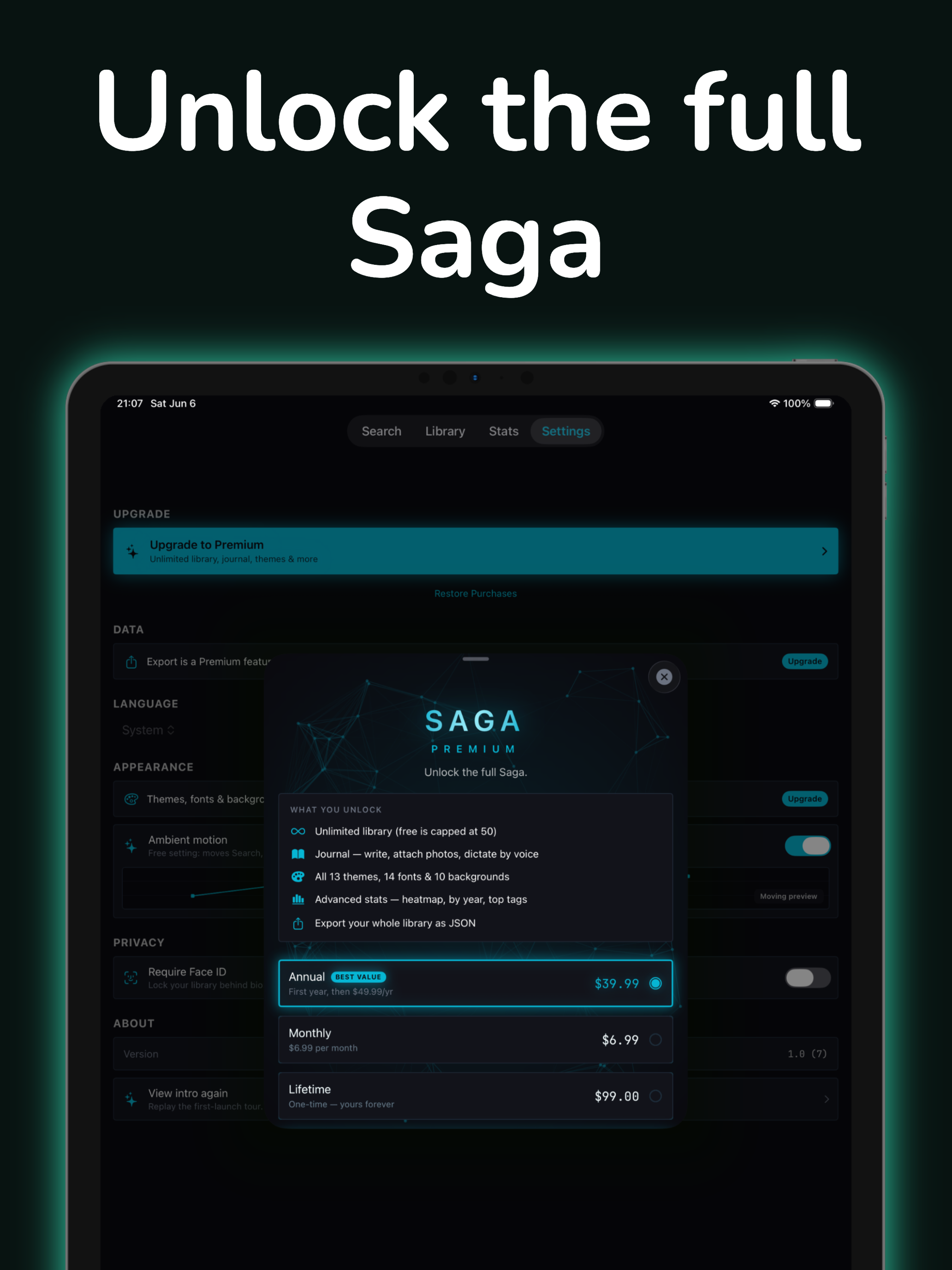 Saga: Media Tracker & Journal screenshot 16