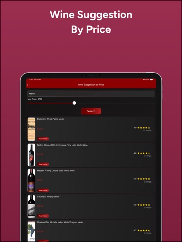 AI Wine Identifier & Tracker iPad screenshot