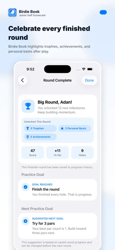 Birdie Book Junior Golf screenshot 2