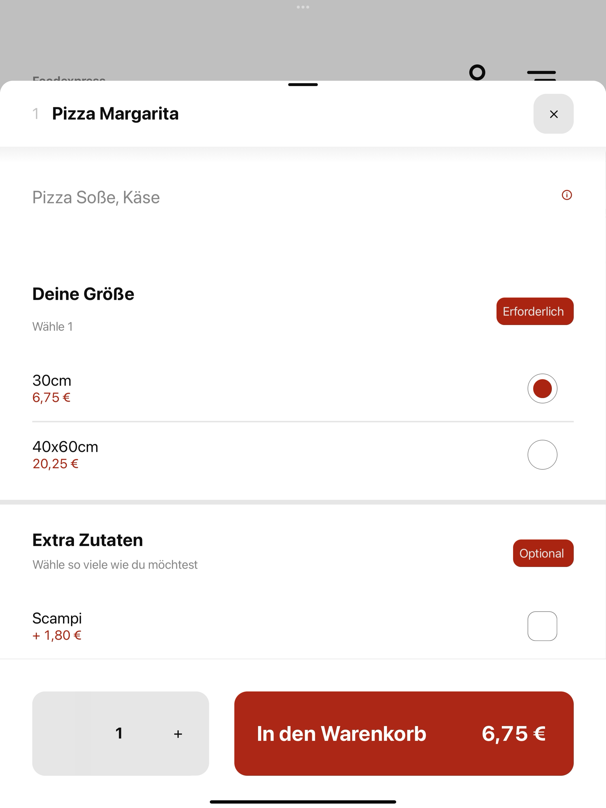 Foodexpress DE screenshot 8