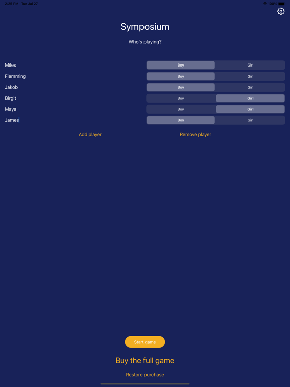 Screenshot #4 pour Symposium - Party game!