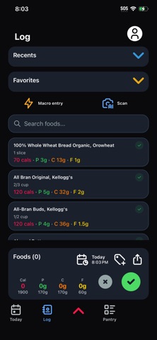 Macro Tracker - Vitalos Screenshot 2 of 10