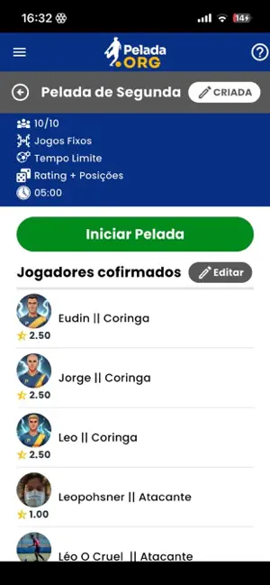 PeladaOrg. screenshot 2