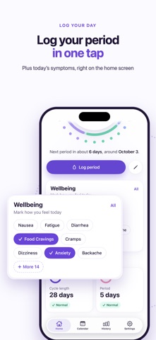 Sansa: Menstrual Calendar Screenshot 3 of 7