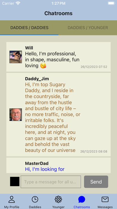 Gay Older Men Chat Screenshot