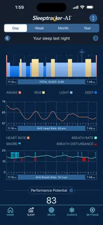 Tempur® Sleeptracker-AI®のスクリーンショット（3/4）