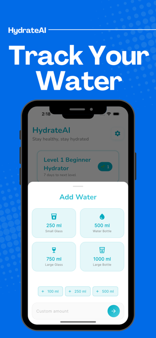 HydrateAI - Water Tracker Screenshot 2 of 3
