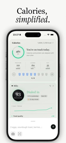 Milio - Calorie Tracker Screenshot 1 of 5