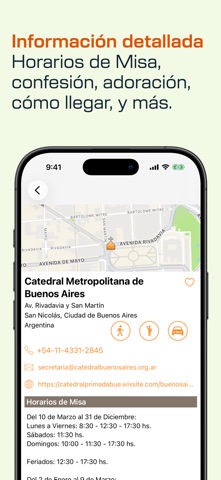 Horarios de Misa iPhone screenshot 4