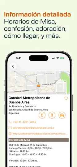 Captura de pantalla de Horarios De Misa en iPhone 4