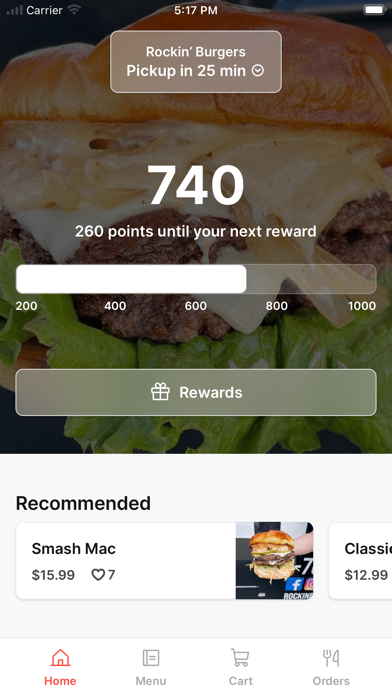 Rockin’ Burgers To Go iPhone screenshot 1 - Food & Drink app