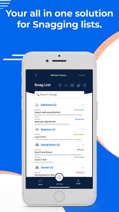 Snagr - Snag Lists Screenshot