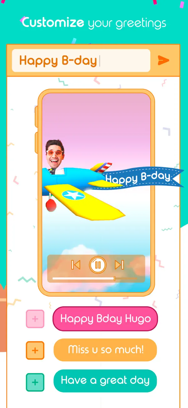 Screenshot #3 pour Vidéo de vœux d'anniversaire