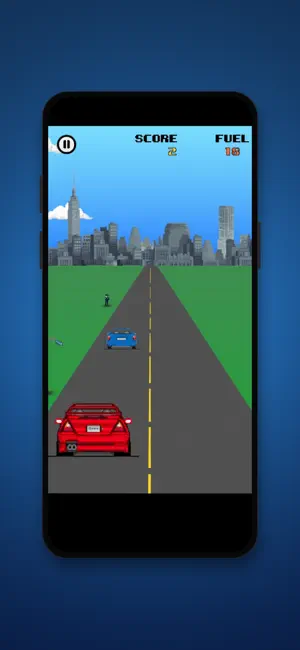 Q-Race: 8-Bit Car Racing screenshot 4