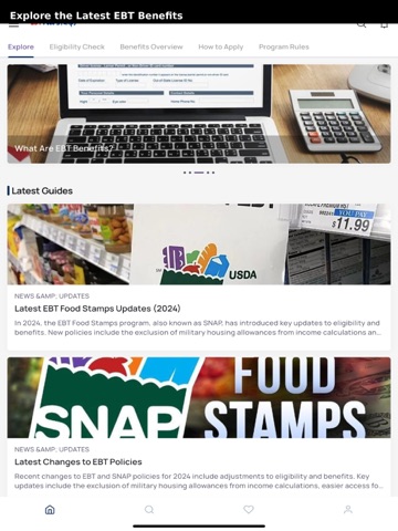 EBT Food Stamps SNAP - Guide iPad screenshot