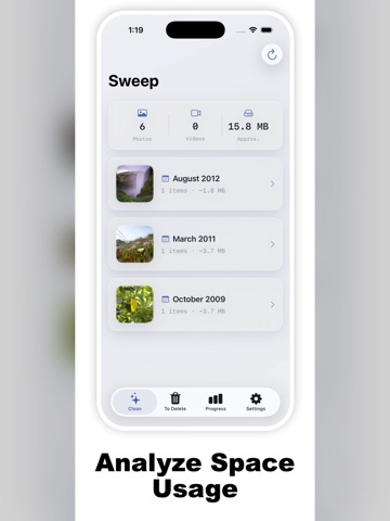 Sweep: Photo Cleaner Storage iPad screenshot