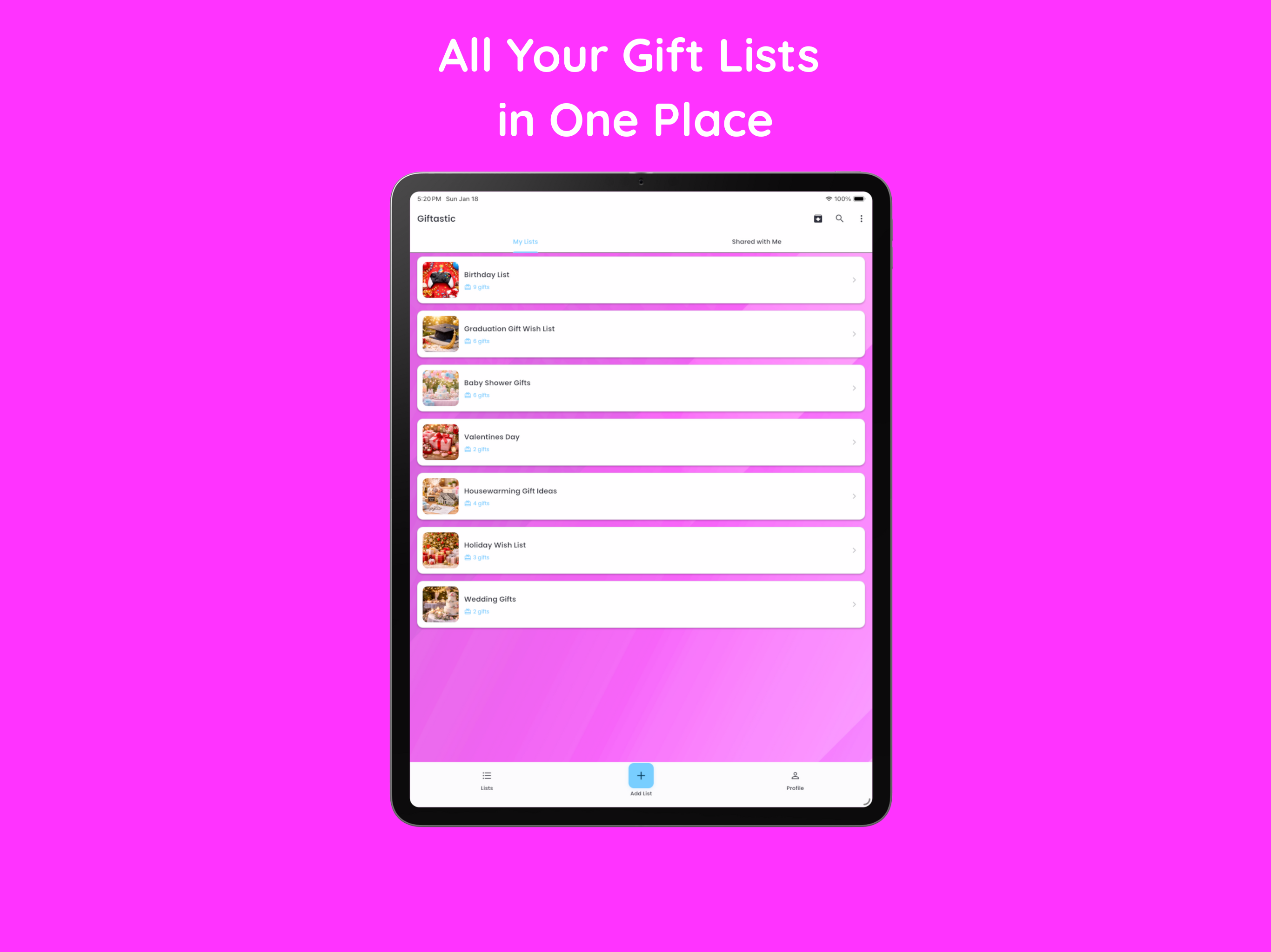 Giftastic - Gift Lists screenshot 8