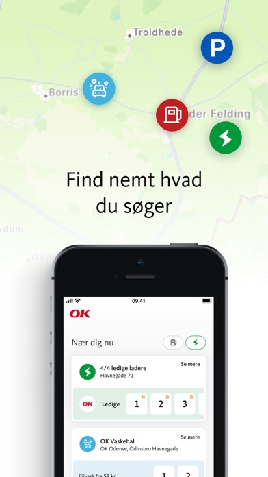 OK: Tank, oplad, vask, parker Screenshot
