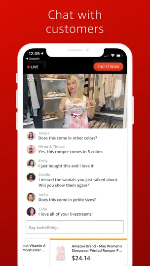 Amazon Live Creator iPhone Screenshot 4