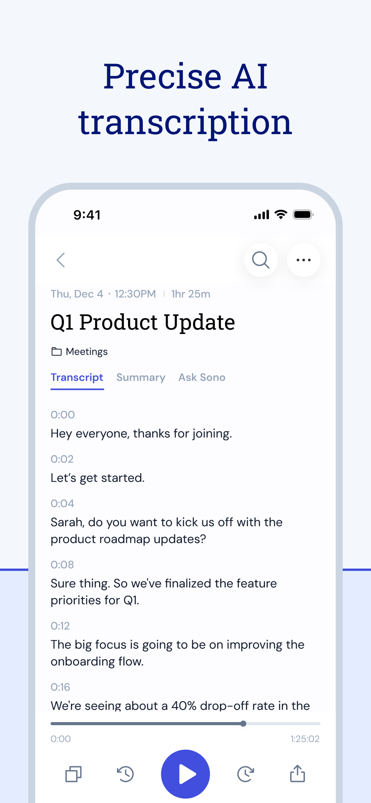 Sono: Offline AI Notetaker