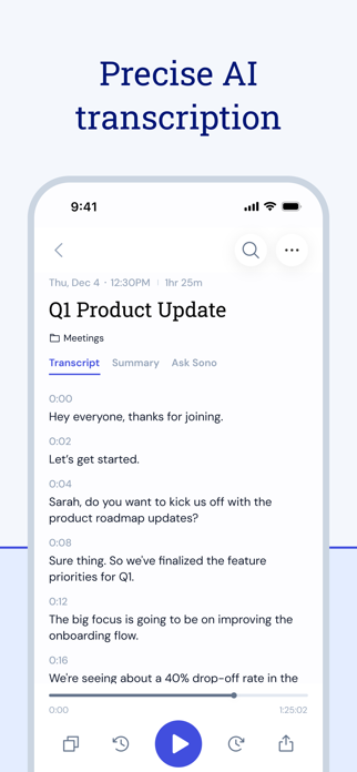 Sono: AI Note Taker Screenshot 3 of 9