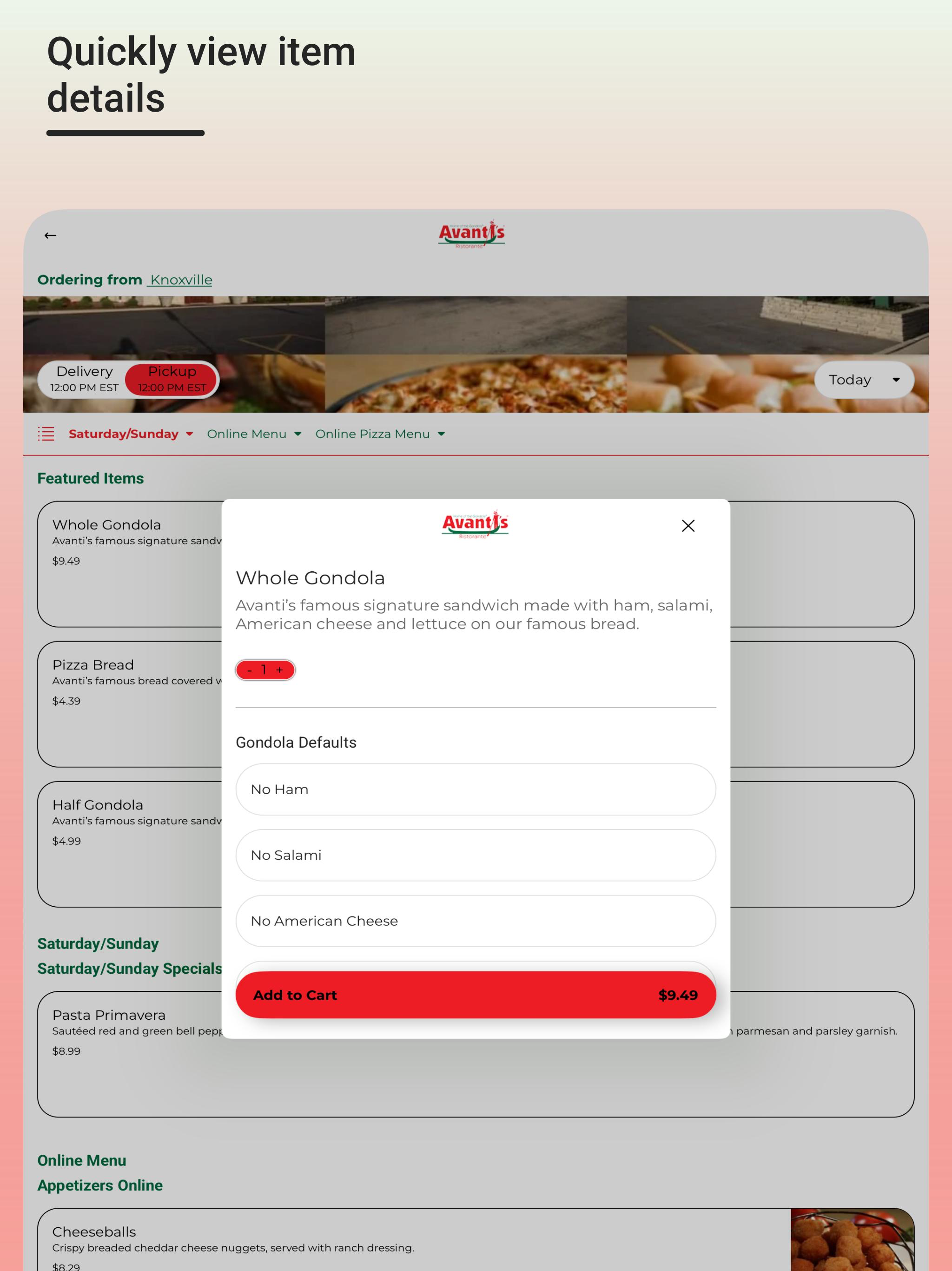 Avantis Ristorante