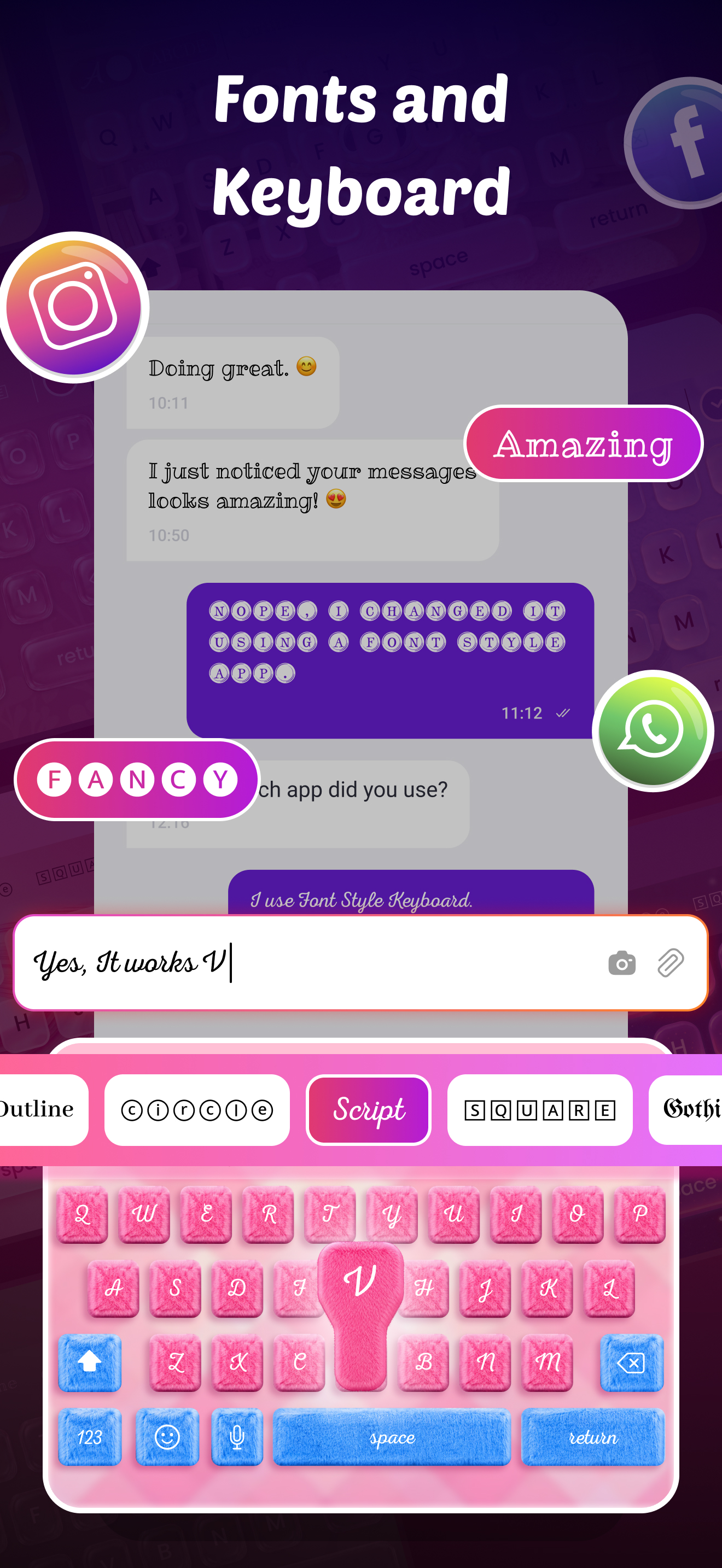 Widget Theme: Fonts & Keyboard screenshot 3