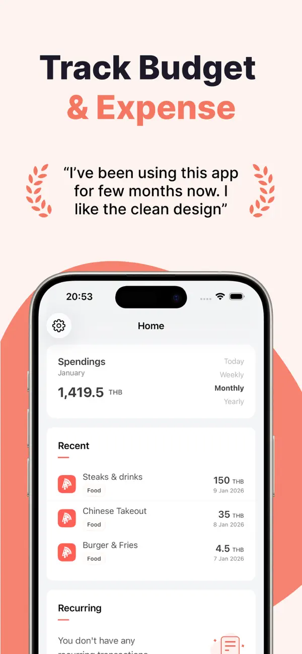 Screenshot #1 pour Expense Tracker Diary App