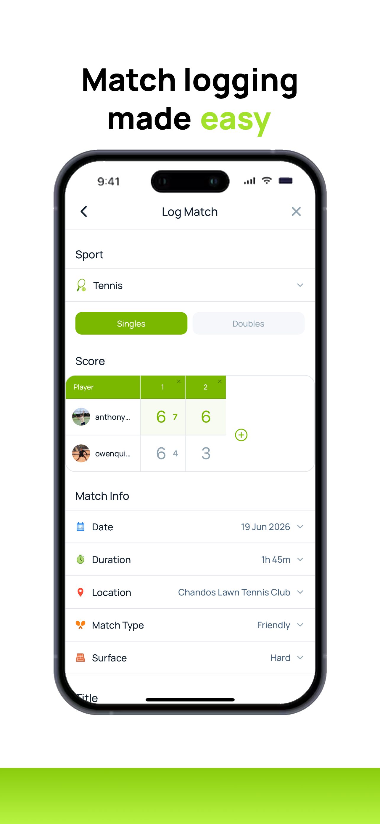 Rally - Racquet Sports Tracker