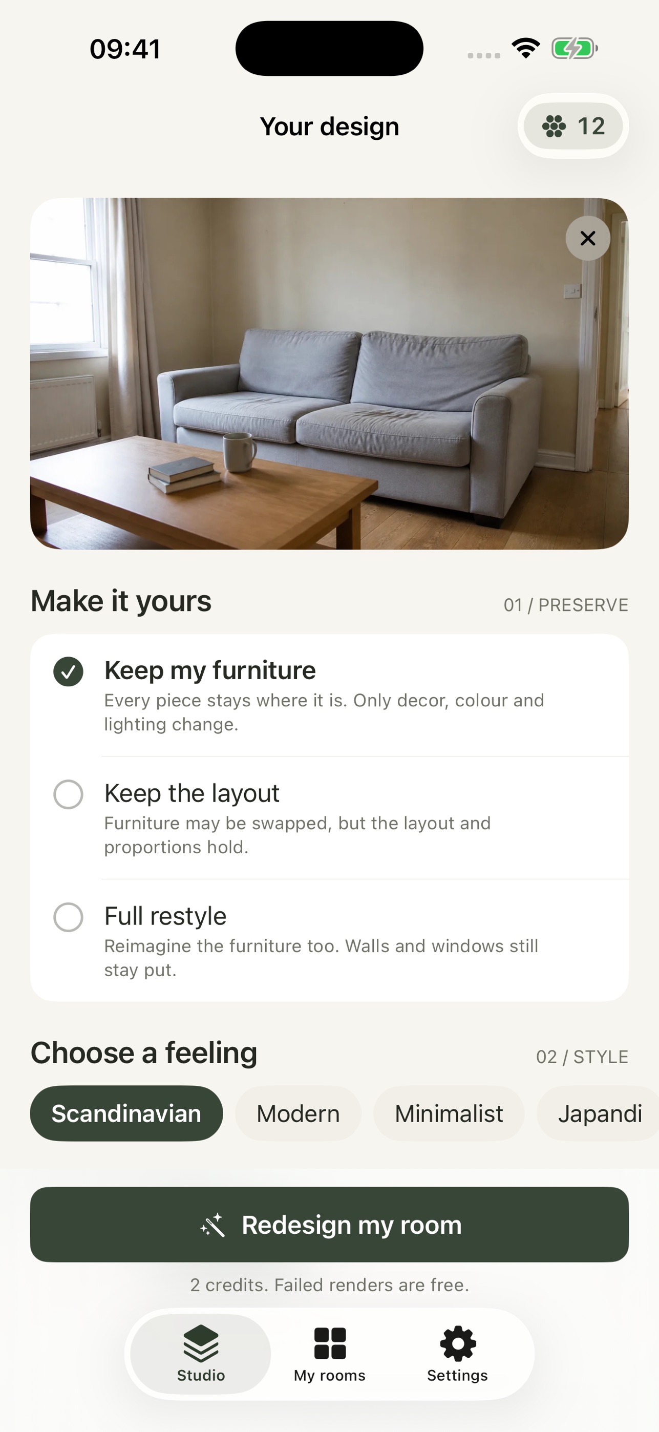 Screenshot 2 of RoomMakeover: AI Room Design