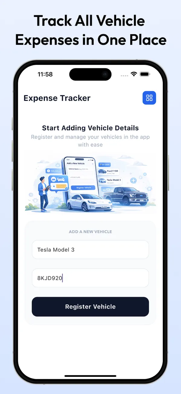 Screenshot #1 pour Vehicle Expense Tracker
