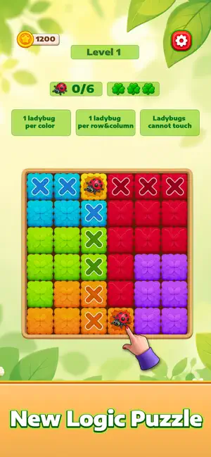 Ladybug Garden: Logic Puzzle screenshot 2