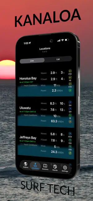 Kanaloa — Surf Logbook screenshot 1