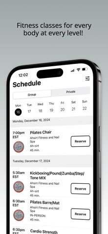 Ah-sirt Fitness iPhone screenshot